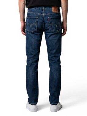 Levis 505 Regular Fit Jeans Men's Size 33x30 Straight Leg Blue Dark Wash Denim